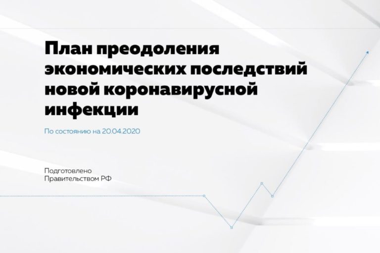 Правительство России представило план преодоления экономических последствий распространения COVID-19