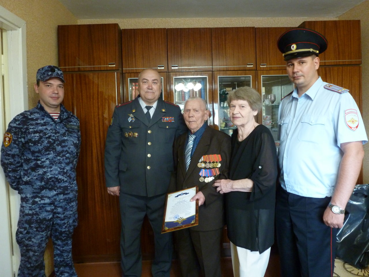 Майор милиции Иван Жданов отметил 90-летний юбилей